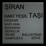 ŞİRAN TAŞI HAKİ YEŞİL TAŞ