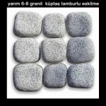 yarım 6-8 granit küptaş tamburlu eskitme