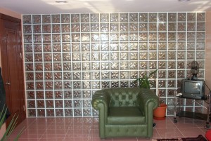 cam tugla aydınlık bölme dalgalı