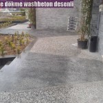 yerinde dökme washbeton desenli