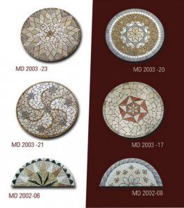 mermer mozaik madalyon 6-8-17-20-21-23-