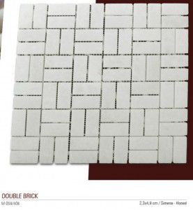 double brick fileli mermer mozaik