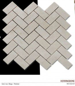 Herringbone filelimermer mozaik