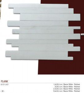 Plank Fileli mermer mozaik